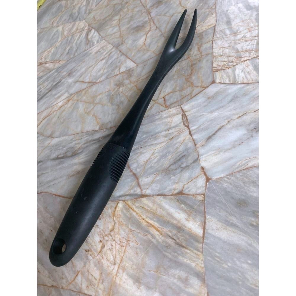 OXO Good Grips Nylon Meat Fork Black Non-Stick Safe Two Prong Kitchen Utensil